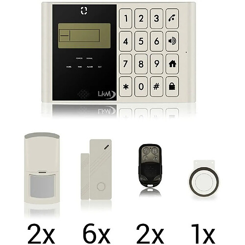 Lkm Security Système d'alarme antivol pour maison et appartement, magasin et magasin, numérotation GSM sans fil, surveillance à distance par téléphone portable