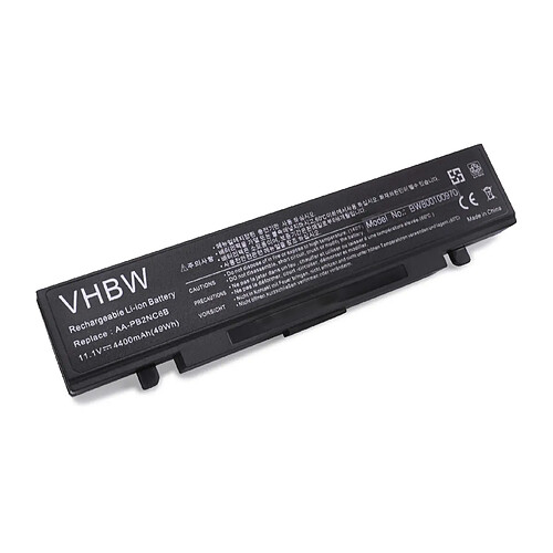 vhbw Batterie compatible avec Samsung M60 pro T7500 Bikilu, NP-65, NP-P50, NP-P60, NP-R40 ordinateur portable Notebook (4400mAh, 11,1V, Li-ion)