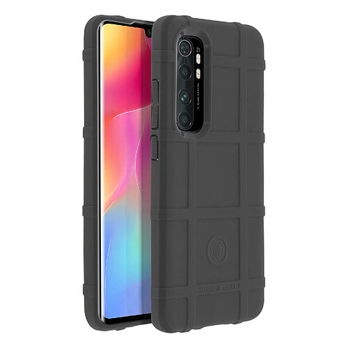 Avizar Coque Xiaomi Mi Note 10 Lite Motif Carreaux Relief Renforcé Anti-trace Gris