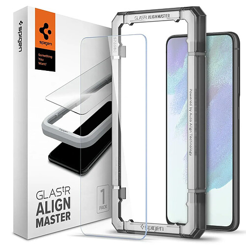 Spigen Sgp Spigen AlignMaster Verre Trempé compatible avec Samsung Galaxy S21 FE, 2 Pièces, Résistant aux Rayures, 9H Protection écran