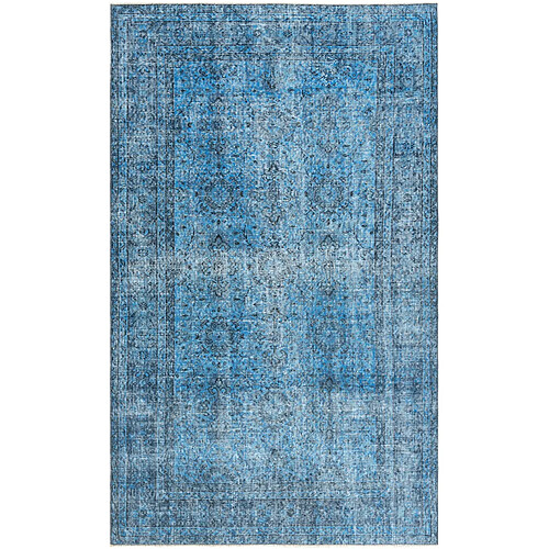 Vidal Tapis de laine 257x152 Bleu Ultra Vintage