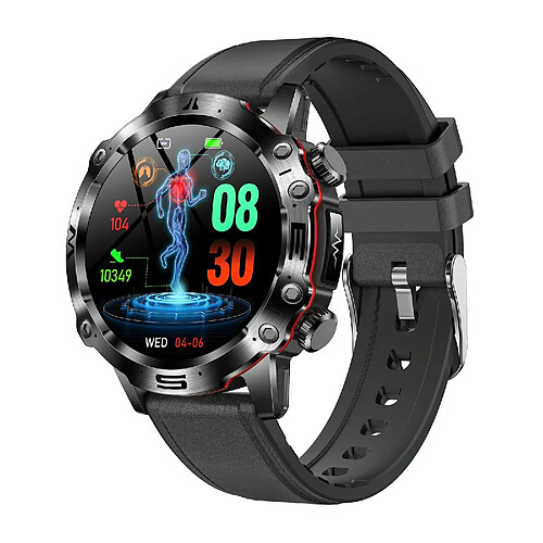 Yonis Montre Connectée Écran AMOLED Appels Bluetooth ECG