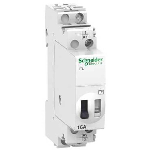 télérupteur - schneider - 16a - 1no - 48vca / 24vcc - schneider electric a9c30211