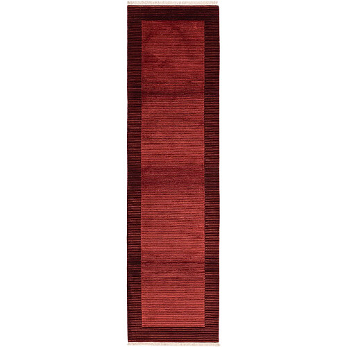 Vidal Tapis de couloir en laine 297x79 rouge Darya