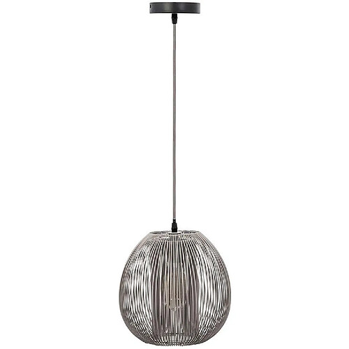 Home Deco Light Suspension boule filaire 26 cm Maia gris.