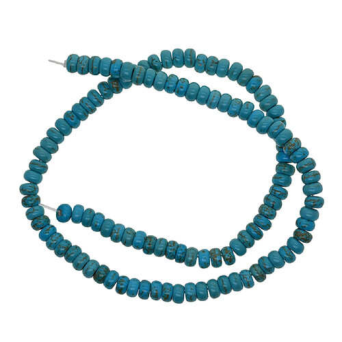 1 rangée de perles d'espacement turquoise en vrac pour la fabrication de bijoux en lits de boulier