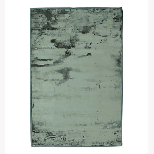 Thedecofactory FLANELLE - Tapis extra-doux effet velours vert foncé 60x90