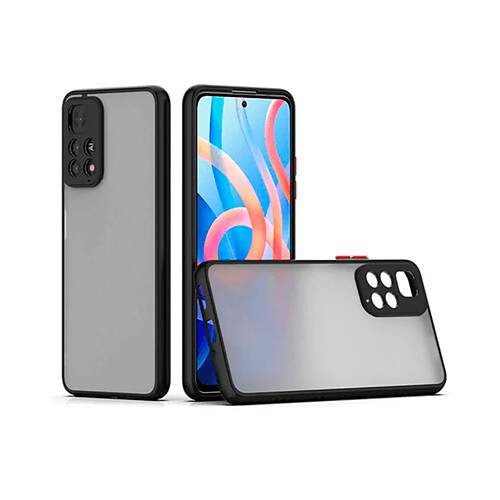 PHONECARE Coque Anti Choque Caméra Protection pour Xiaomi Redmi Note 11 Pro 5G - Noir