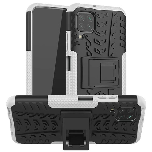 Coque en TPU combo antidérapant avec béquille blanc pour votre Huawei P40 lite/Nova 7i/Nova 6 SE