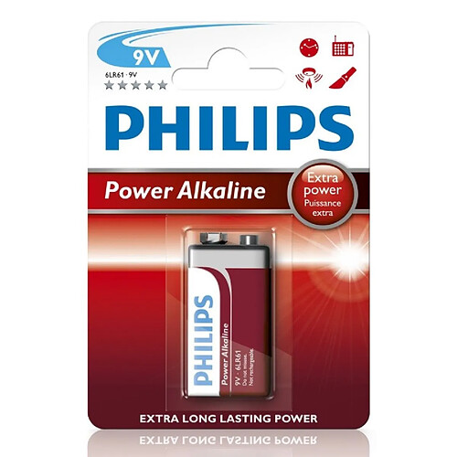 Camelion Pack de 1 pile Philips Alcaline 9V