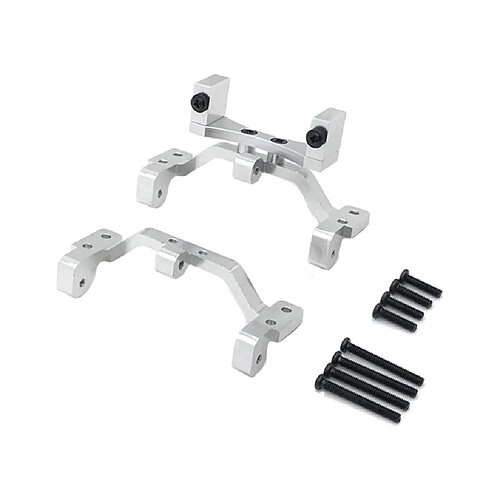 Support De Servo En Alliage D'aluminium 1/12 Pour Modèle MN45 MN99 Buggy Trucks Accs Noir