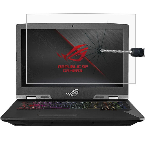 Wewoo Protection écran Film de en verre trempé pour d'ordinateur portable ASUS ROG G703 17.3 pouces