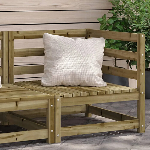 vidaXL Canapé d'angle de jardin 70x70x67 cm bois de pin imprégné