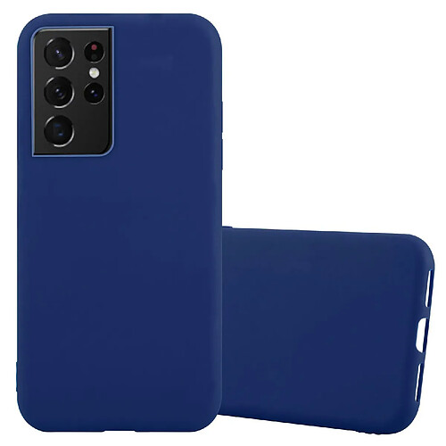 Cadorabo Coque Samsung Galaxy S21 ULTRA Etui en Bleu