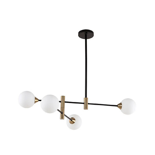 Luminaire Center Suspension Marino Verre,acier,aluminium Noir,Laiton