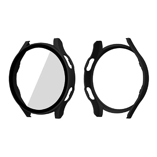 Enkay Coque en TPU 2-en-1 caoutchouté noir pour votre Samsung Galaxy Watch4 44mm