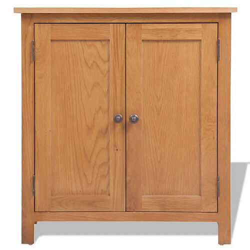 Helloshop26 Buffet bahut armoire console meuble de rangement 75 cm bois de chêne massif 4402272