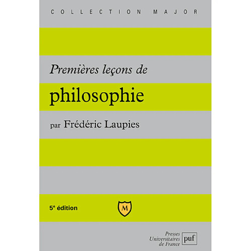 Premières leçons de philosophie · Occasion