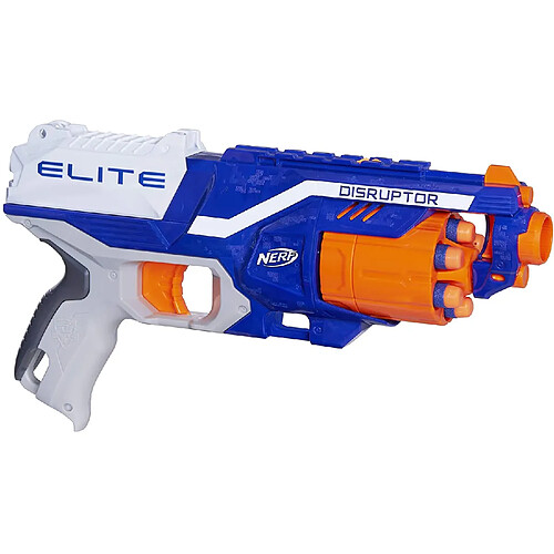 Nerf pistolet Elite Disruptor bleu orange blanc