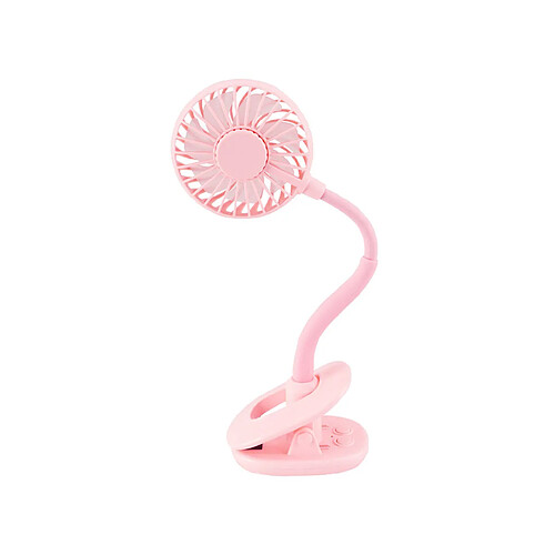 Clip de Chargement USB Portable sur Aromathérapie Mini Ventilateur de Refroidissement pour Bureau à Domicile - Rose