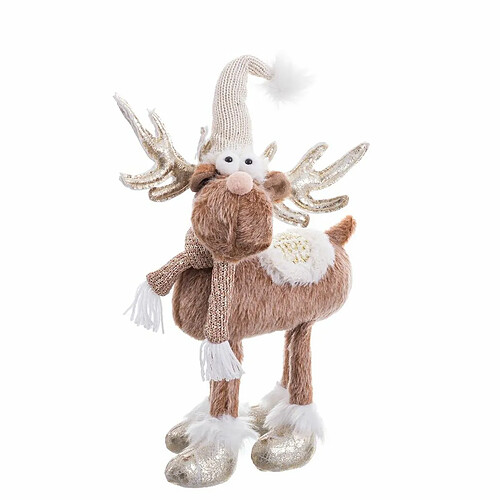 BigBuy Home Figurine Naturel Cerf 22 x 20 x 40 cm