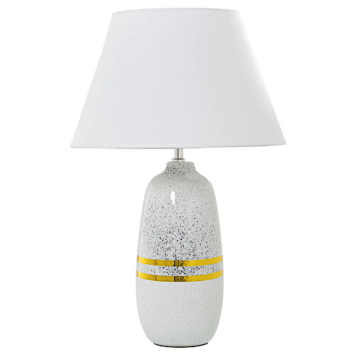 Lampe de bureau Alexandra House Living Blanc Argenté Céramique 60 W 13 x 38 x 13 cm