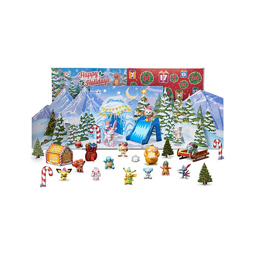 Jazwares Pokémon - Calendrier de l'avent Deluxe Holiday 2022