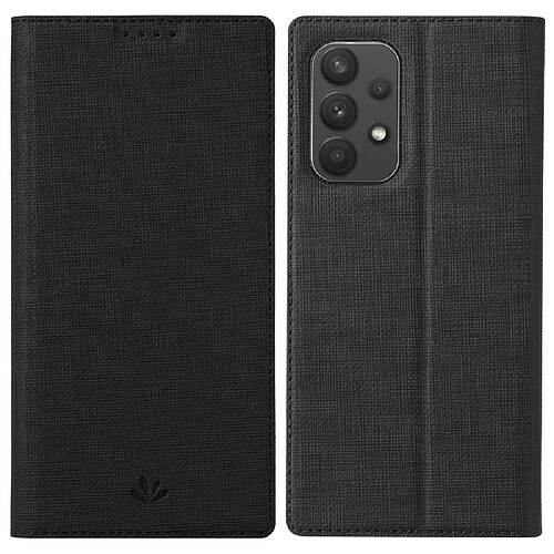 Etui en PU VILI fermeture automatique magnétique antichoc avec support et porte-carte noir pour votre Samsung Galaxy A33 5G