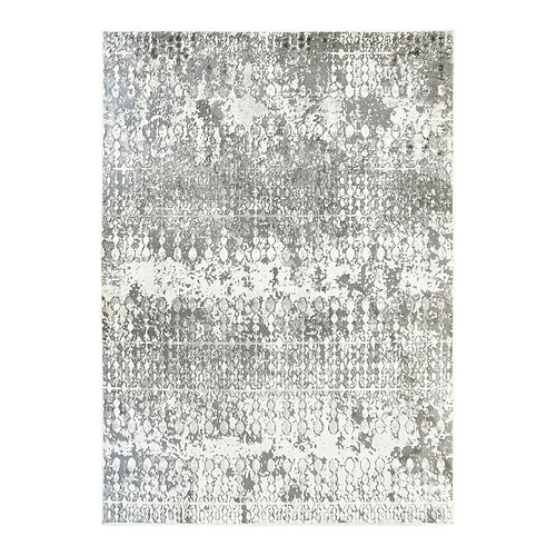 Thedecofactory VESTALE IMPRESSION - Tapis extra-doux impression gris argent 160x230