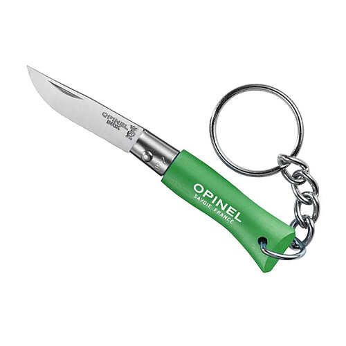 OPINEL - 92273 - SACHET 6 PORTE-CLES OPINEL N.2 VERT PRAIRIE INOX