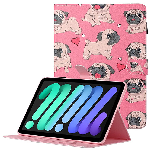 Etui en PU Bouledogue pour votre iPad mini (2021)