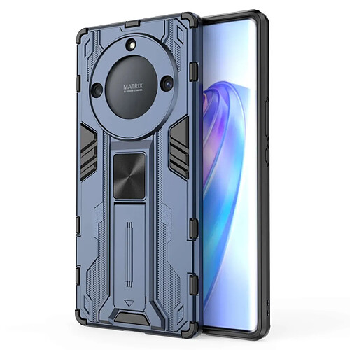 Coque en TPU anti-chute avec béquille pour votre Honor X40 5G - bleu