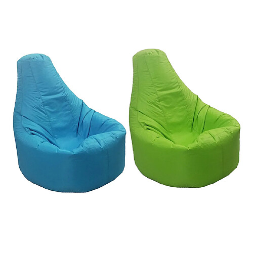 xxl inclinable gaming pouf housse de chaise adulte siège pod sac ciel bleu u0026 vert