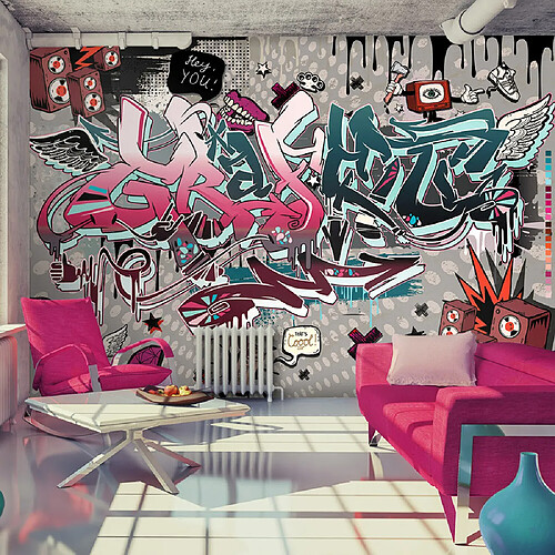 Artgeist Papier peint - Graffiti: hey You! [392x280]