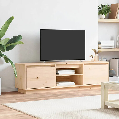 vidaXL Meuble TV 140x35x40 cm Bois de pin massif