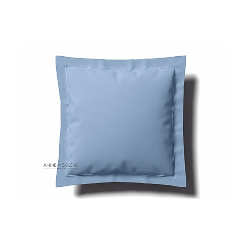 Taie Uni Azur Percale Anne de Solène 65 x 65