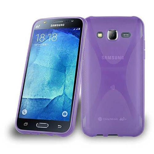 Cadorabo Coque Samsung Galaxy J5 2015 Etui en Mauve