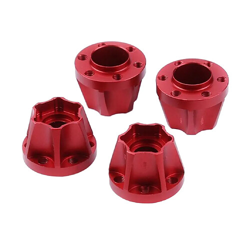 Adaptateur D'entraînement De Moyeu De Jante Hexagonal De Roue De 18 Mm Pour 1/10 Axial SCX10 TRX4 D90 Rouge