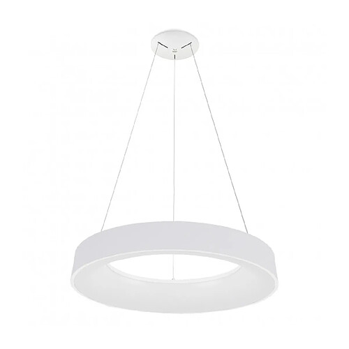 Luminaire Center Suspension moderne Giulia blanc en acrylique