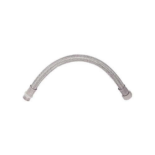 AXIS SOMATHERM Flexible Sanitaire en Inox ACS DN8 - Débit Standard - L 15cm - Mâle droit 3/8" - Femelle droit - Ecrou tournant 3/8"