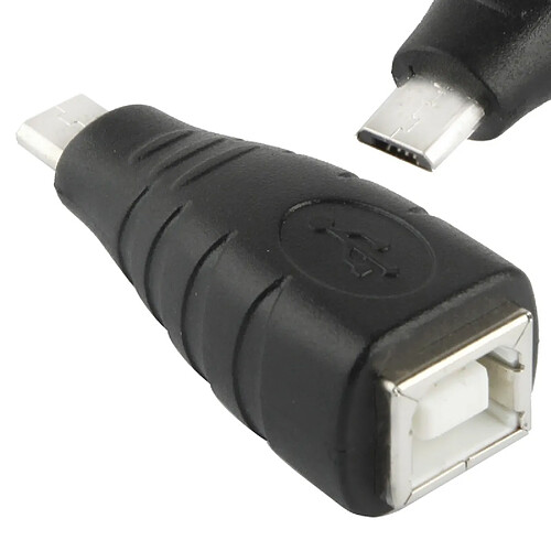 Wewoo Adaptateur noir micro USB mâle vers USB BF