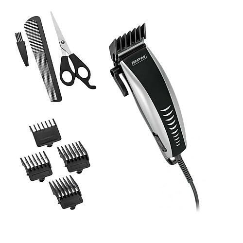 Professional Electric Trimmer, rasoir pour hommes, réglage de la coupe, 9, Blanc/Noir, MPM, MMW-02