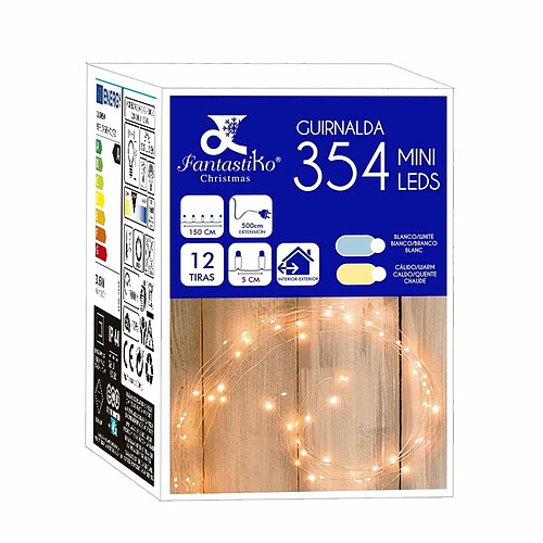 BigBuy Christmas Bandes LED Blanc 6 W