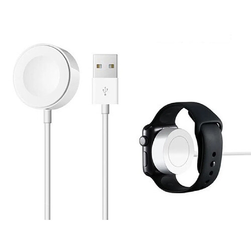 Câble de charge Marchpower iWatch, câble de charge magnétique vers USB, station de charge de câble de charge pour chargeur iWatch sans fil de 1 mètre compatible avec les modèles iWatch Series 7/SE/6/5/4/3/2/1 (38 mm, 40 mm, 42 mm) -1M