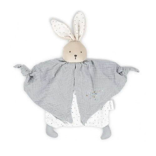 Kaloo Lapin Doudou Petit Pas Coton Bio Gris