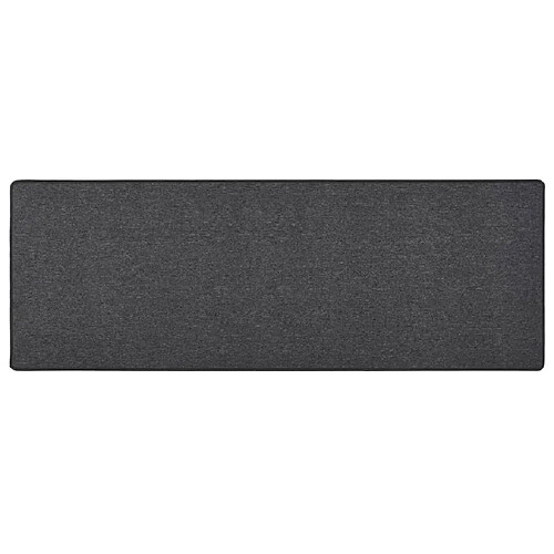 vidaXL Tapis de couloir Anthracite 80x250 cm