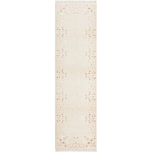 Vidal Tapis de couloir en laine 290x81 beige Darya