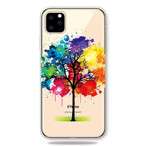 Wewoo Coque Souple Motif d'impression cas de couverture de téléphone cellulaire TPU pour iPhone 11 Pro arbre de peinture