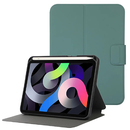 Etui en PU avec support et porte-stylo vert pour votre Apple iPad mini (2021)