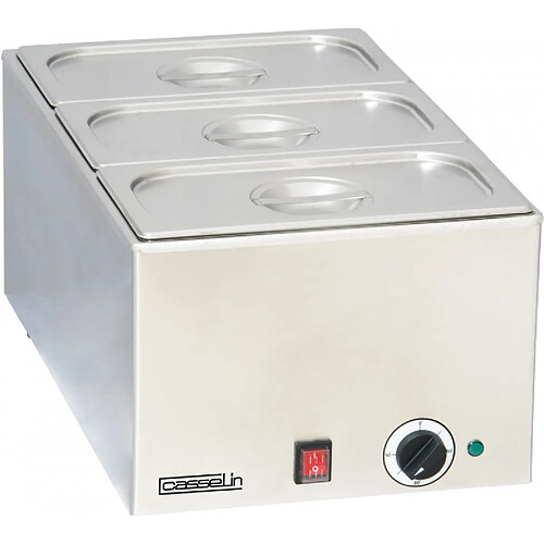 Bain-Marie Professionnel Inox 3 Bacs GN 1/3 - Casselin